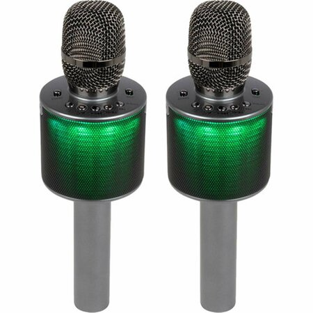 PLUGIT Pop-Up Oke Dual Wireless Karaoke Microphone with Light Show Speaker PL3828883